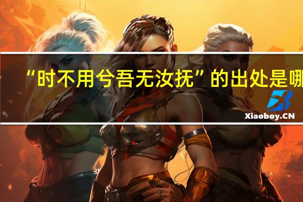 “时不用兮吾无汝抚”的出处是哪里