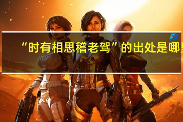 “时有相思稽老驾”的出处是哪里
