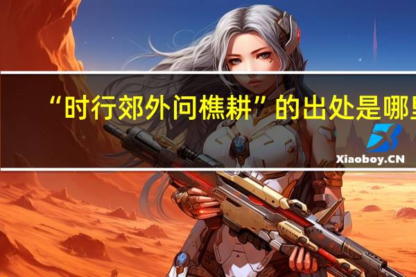“时行郊外问樵耕”的出处是哪里