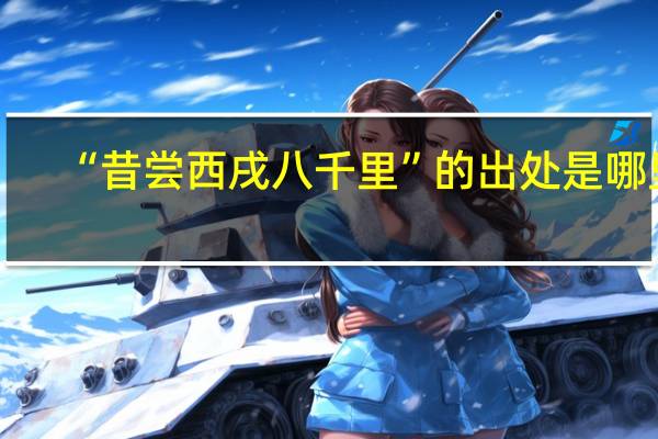 “昔尝西戌八千里”的出处是哪里