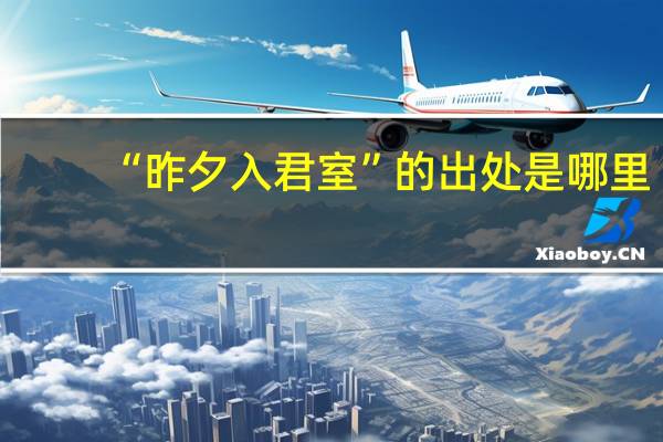 “昨夕入君室”的出处是哪里