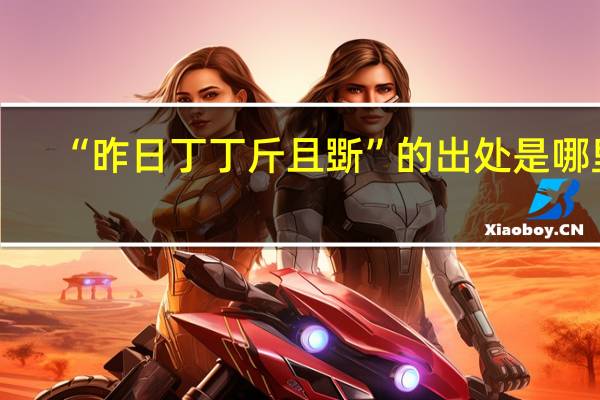 “昨日丁丁斤且斲”的出处是哪里