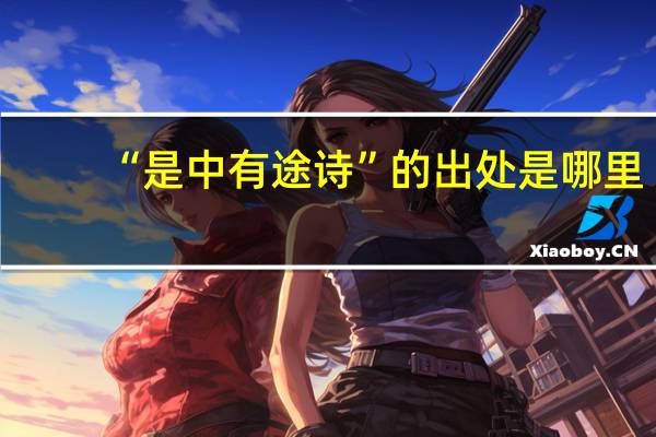 “是中有途诗”的出处是哪里