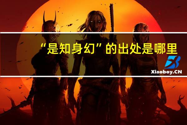 “是知身幻”的出处是哪里