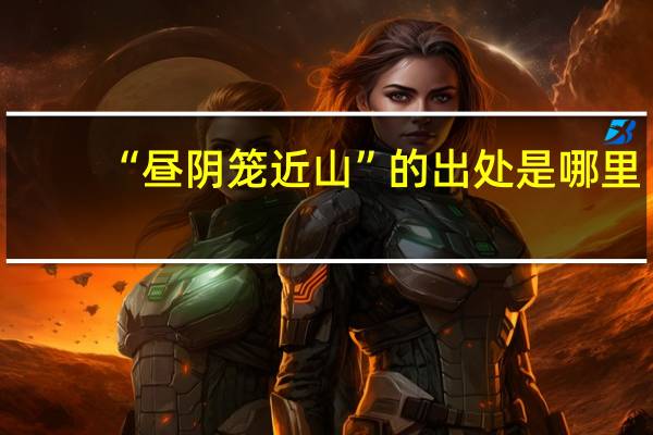 “昼阴笼近山”的出处是哪里