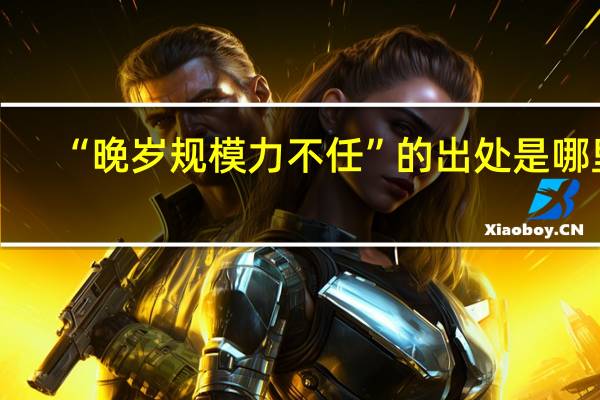 “晚岁规模力不任”的出处是哪里