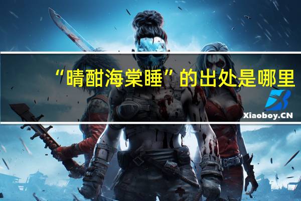 “晴酣海棠睡”的出处是哪里
