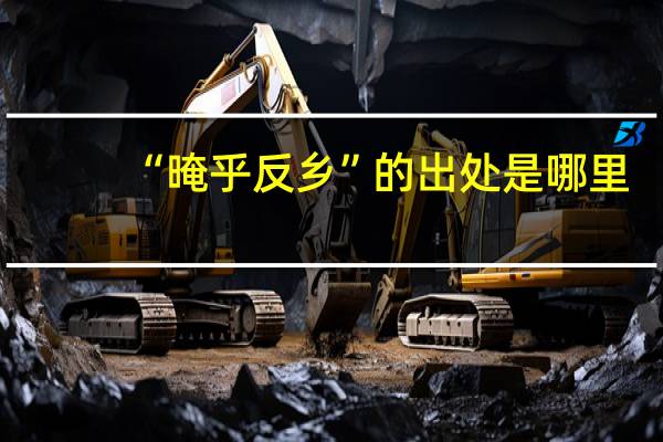“晻乎反乡”的出处是哪里