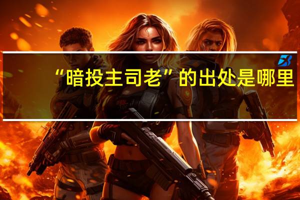 “暗投主司老”的出处是哪里