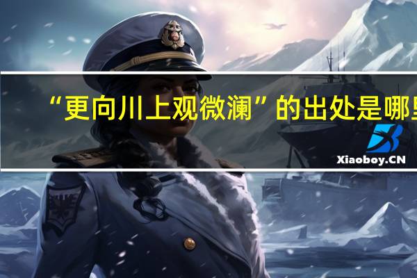 “更向川上观微澜”的出处是哪里