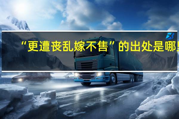 “更遭丧乱嫁不售”的出处是哪里