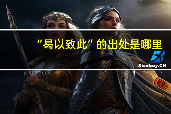 “曷以致此”的出处是哪里