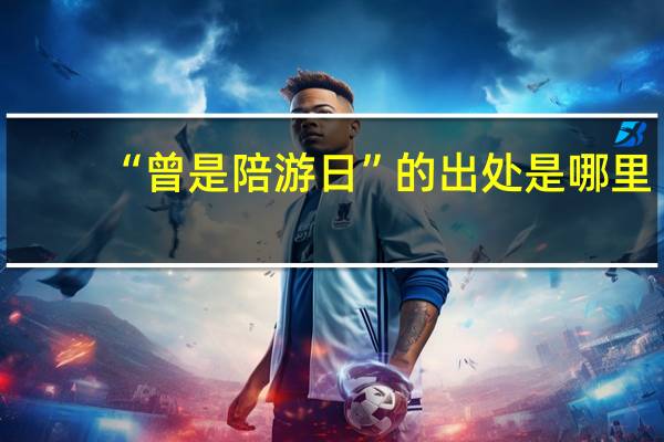 “曾是陪游日”的出处是哪里