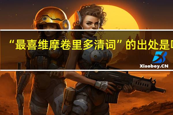 “最喜维摩卷里多清词”的出处是哪里