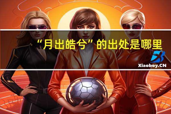 “月出皓兮”的出处是哪里