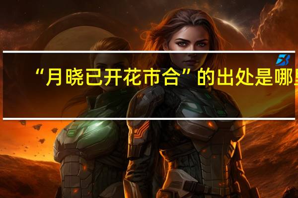 “月晓已开花市合”的出处是哪里