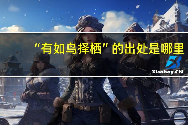 “有如鸟择栖”的出处是哪里