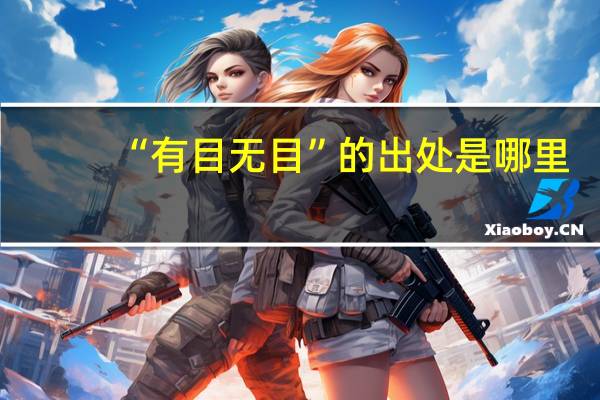 “有目无目”的出处是哪里