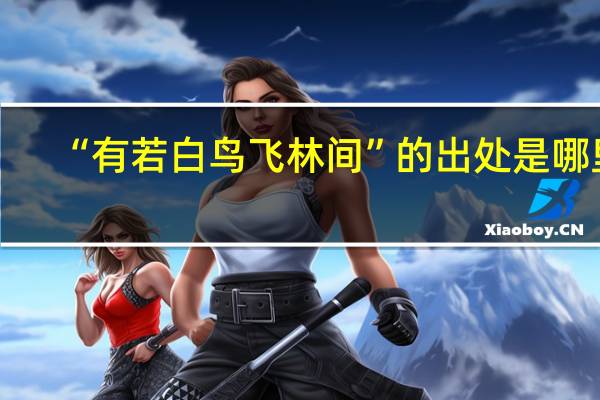 “有若白鸟飞林间”的出处是哪里