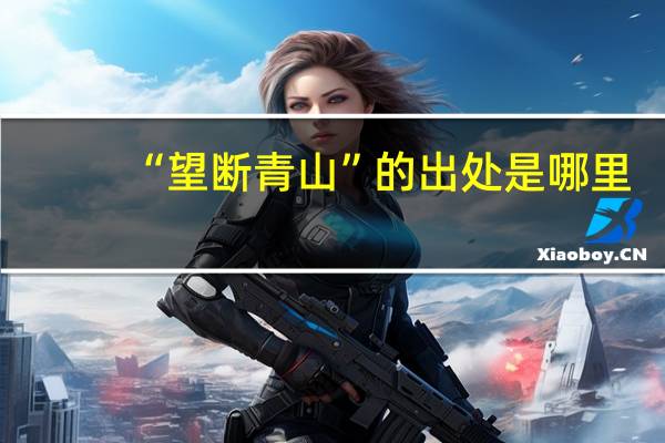 “望断青山”的出处是哪里