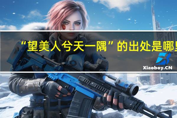 “望美人兮天一隅”的出处是哪里