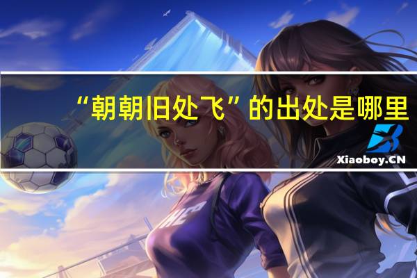 “朝朝旧处飞”的出处是哪里