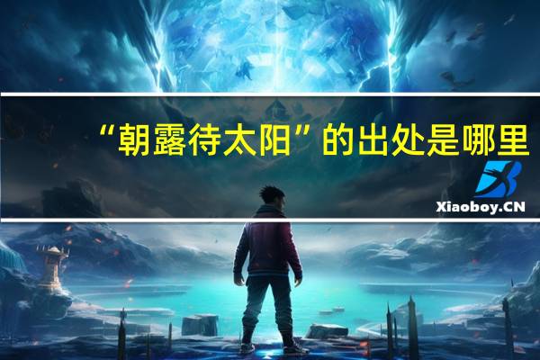 “朝露待太阳”的出处是哪里
