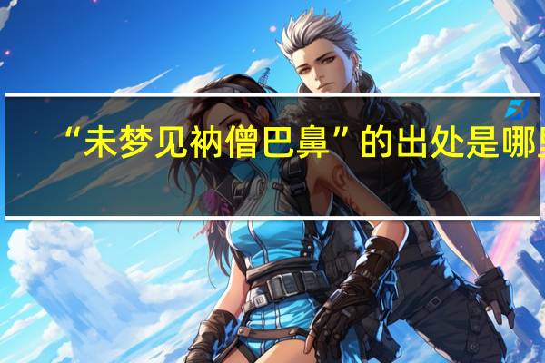 “未梦见衲僧巴鼻”的出处是哪里