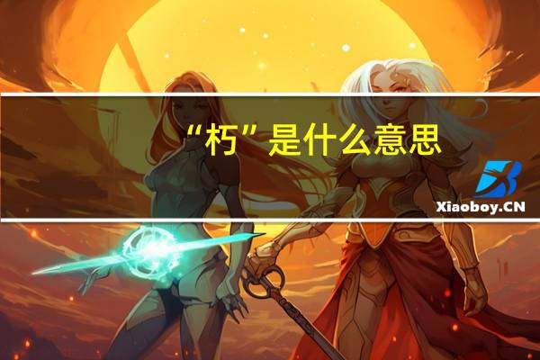“朽”是什么意思