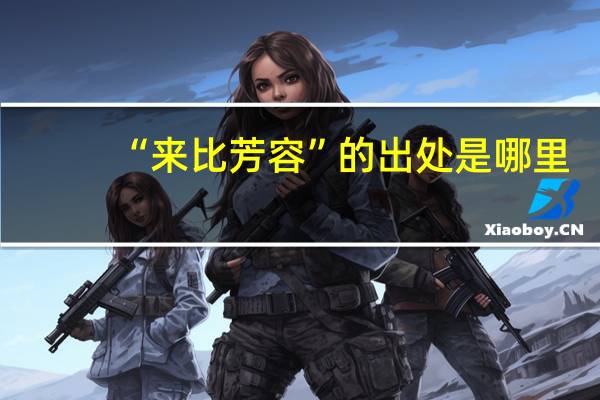 “来比芳容”的出处是哪里