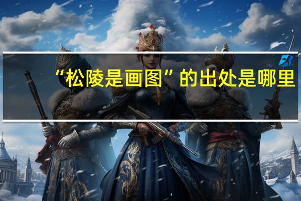“松陵是画图”的出处是哪里