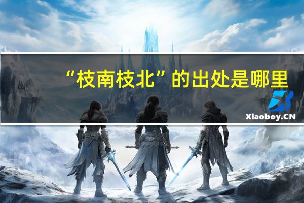 “枝南枝北”的出处是哪里
