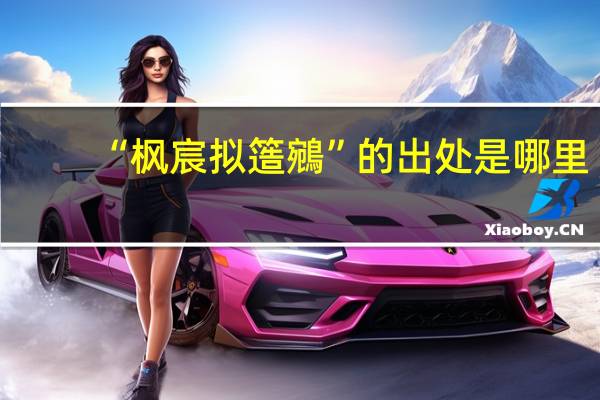 “枫宸拟簉鵷”的出处是哪里