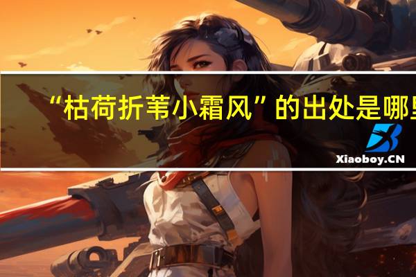 “枯荷折苇小霜风”的出处是哪里