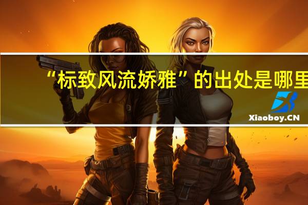 “标致风流娇雅”的出处是哪里