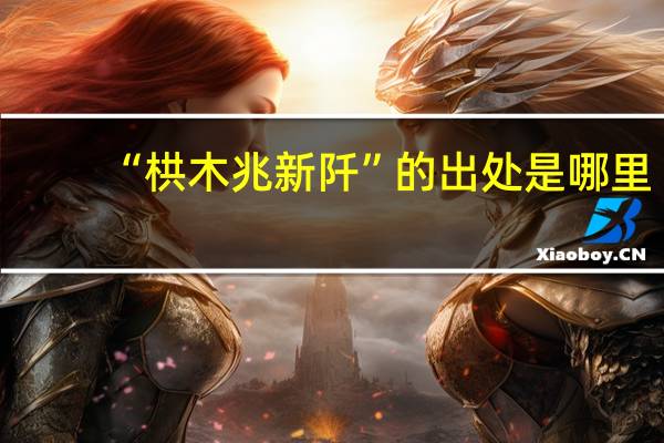 “栱木兆新阡”的出处是哪里