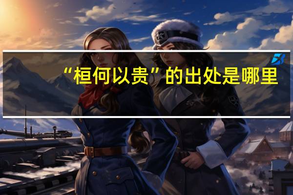 “桓何以贵”的出处是哪里