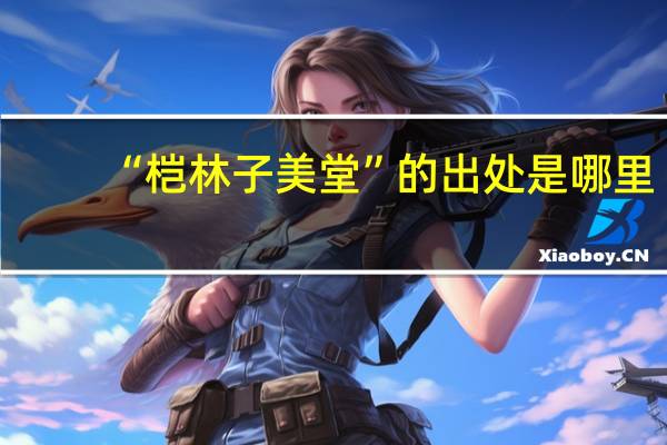 “桤林子美堂”的出处是哪里