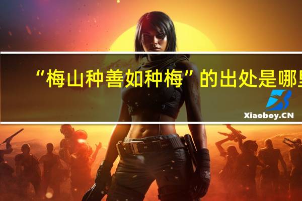 “梅山种善如种梅”的出处是哪里