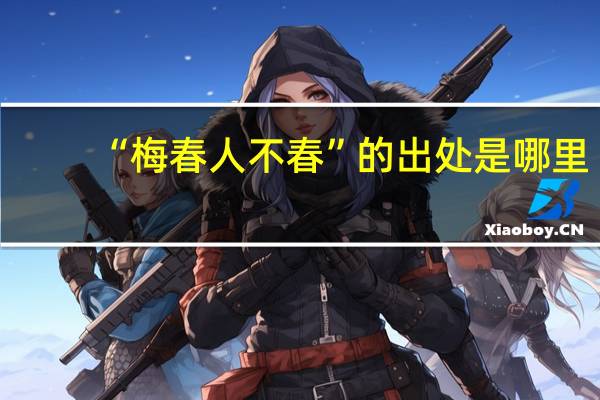 “梅春人不春”的出处是哪里