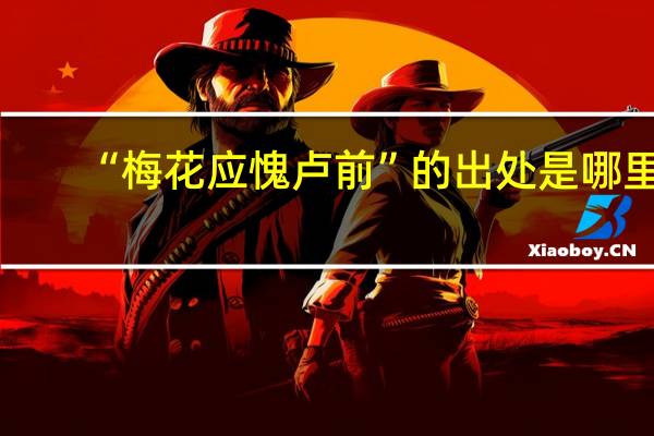 “梅花应愧卢前”的出处是哪里