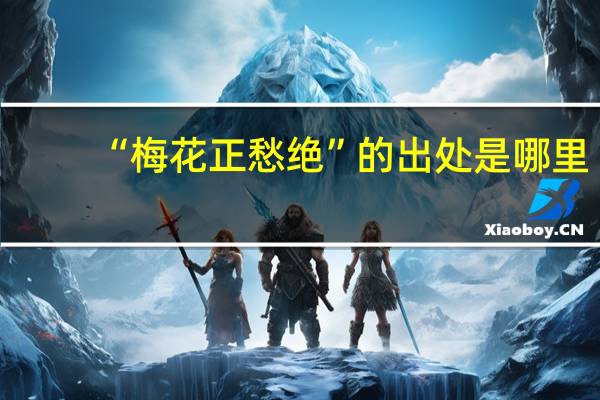 “梅花正愁绝”的出处是哪里