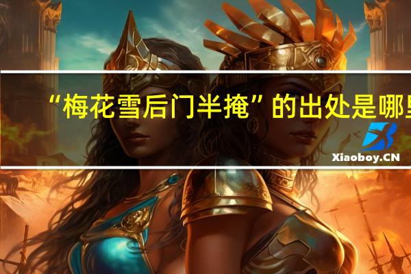 “梅花雪后门半掩”的出处是哪里