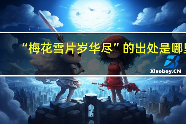 “梅花雪片岁华尽”的出处是哪里