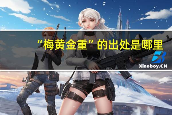 “梅黄金重”的出处是哪里
