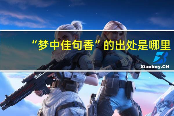 “梦中佳句香”的出处是哪里