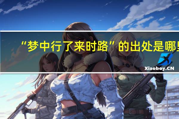 “梦中行了来时路”的出处是哪里
