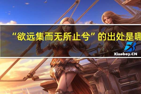 “欲远集而无所止兮”的出处是哪里