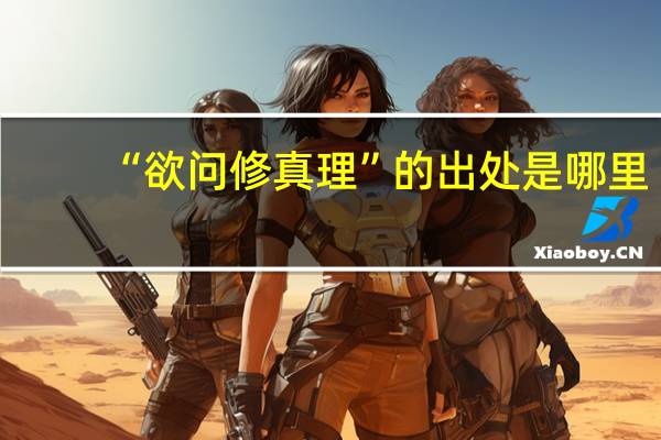“欲问修真理”的出处是哪里