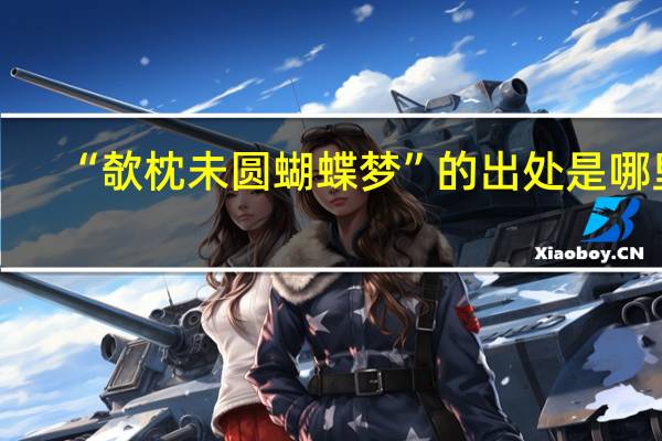 “欹枕未圆蝴蝶梦”的出处是哪里